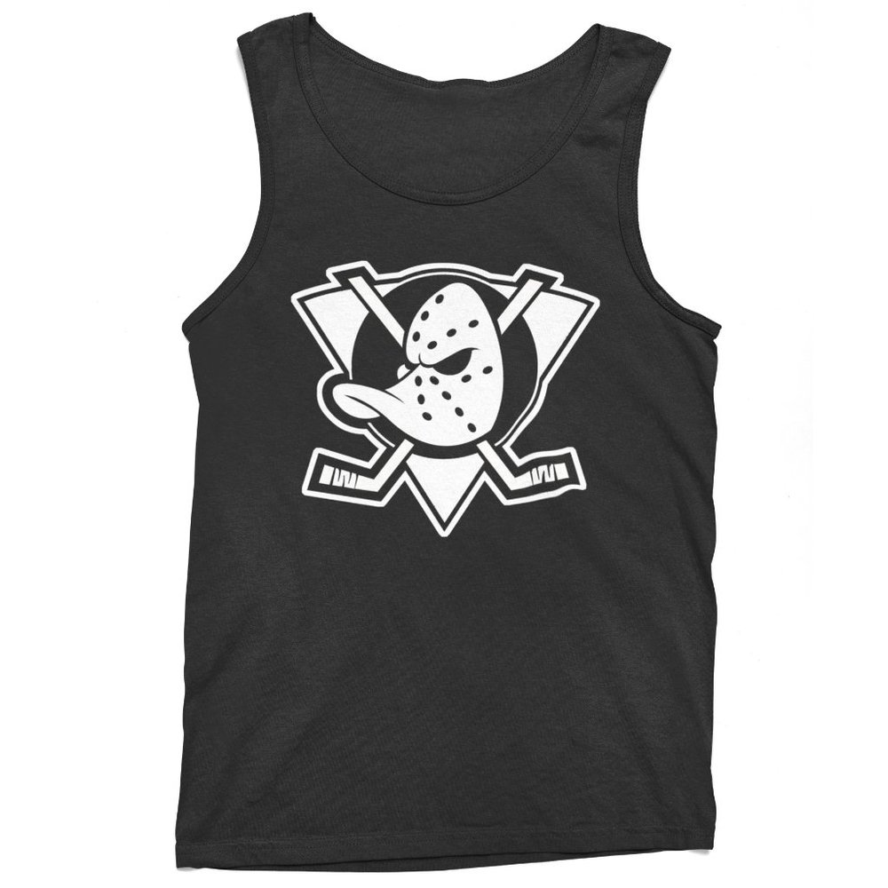 NEW Anaheim Mighty Ducks Retro Logo Tank Top BLACK